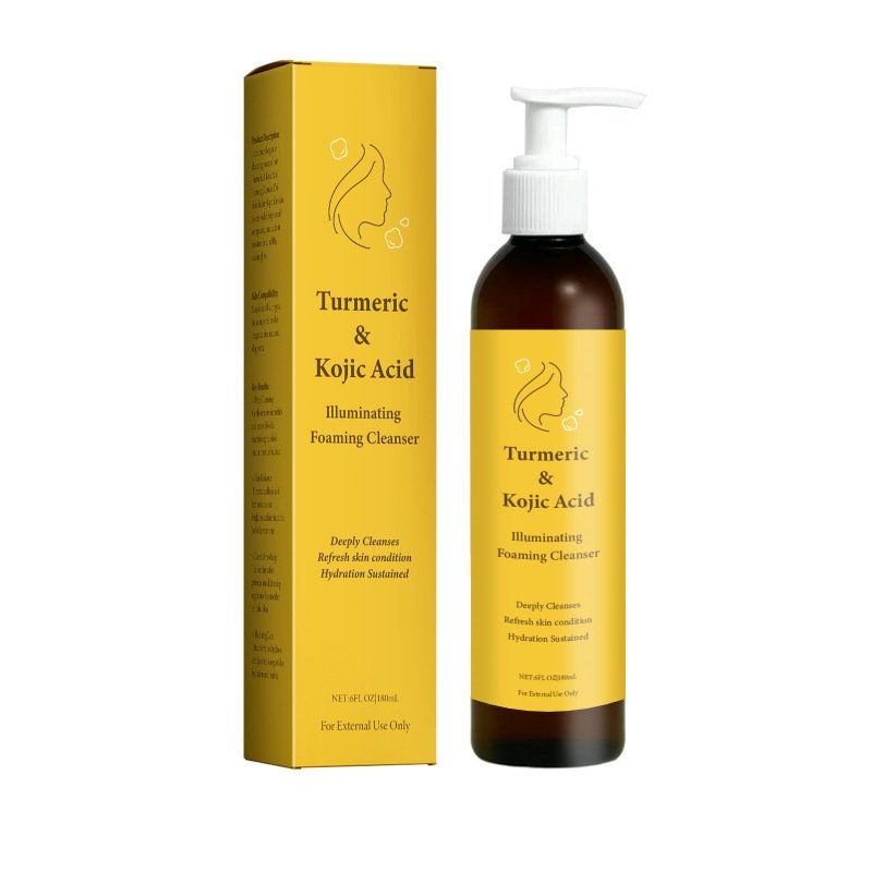 Turmeric Kojic Acid Brightening Foaming Facial Cleanser - Image 5