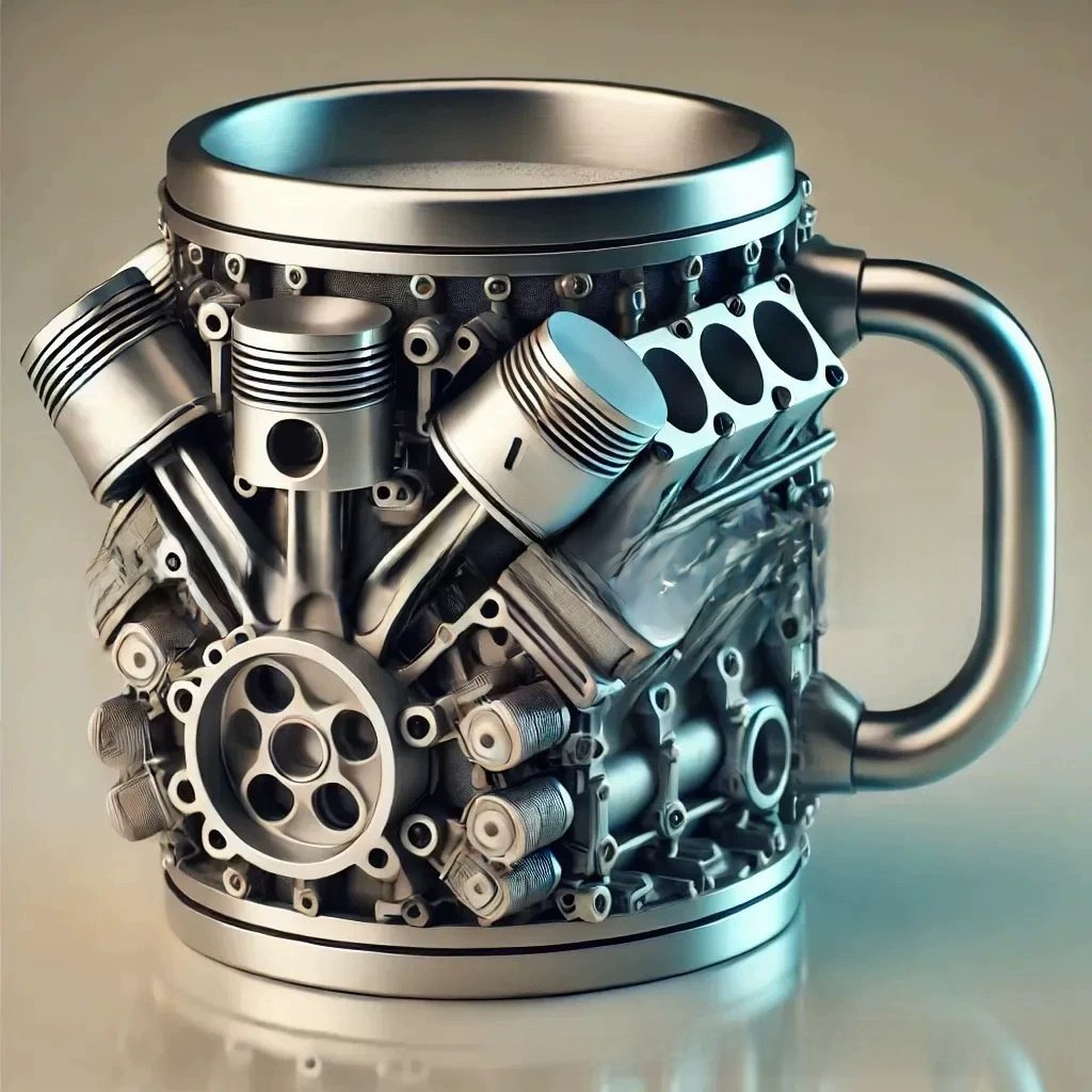 Engine Design Resin Mug - Image 3