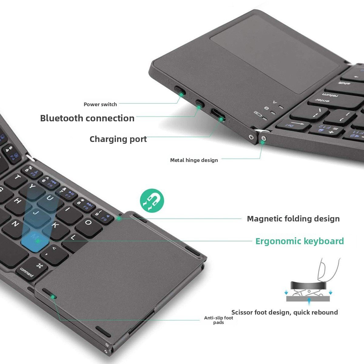 Foldable Bluetooth Keyboard - Image 2