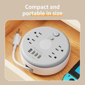 Smart multi-functional power strip night light