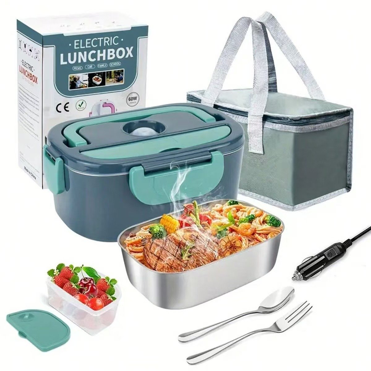 Portable Electric Lunch Box Heating Food Warmer - Image 5