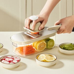 Stainless Steel Multi-Functional Vegetable Slicer & Shredder - Friendly-design