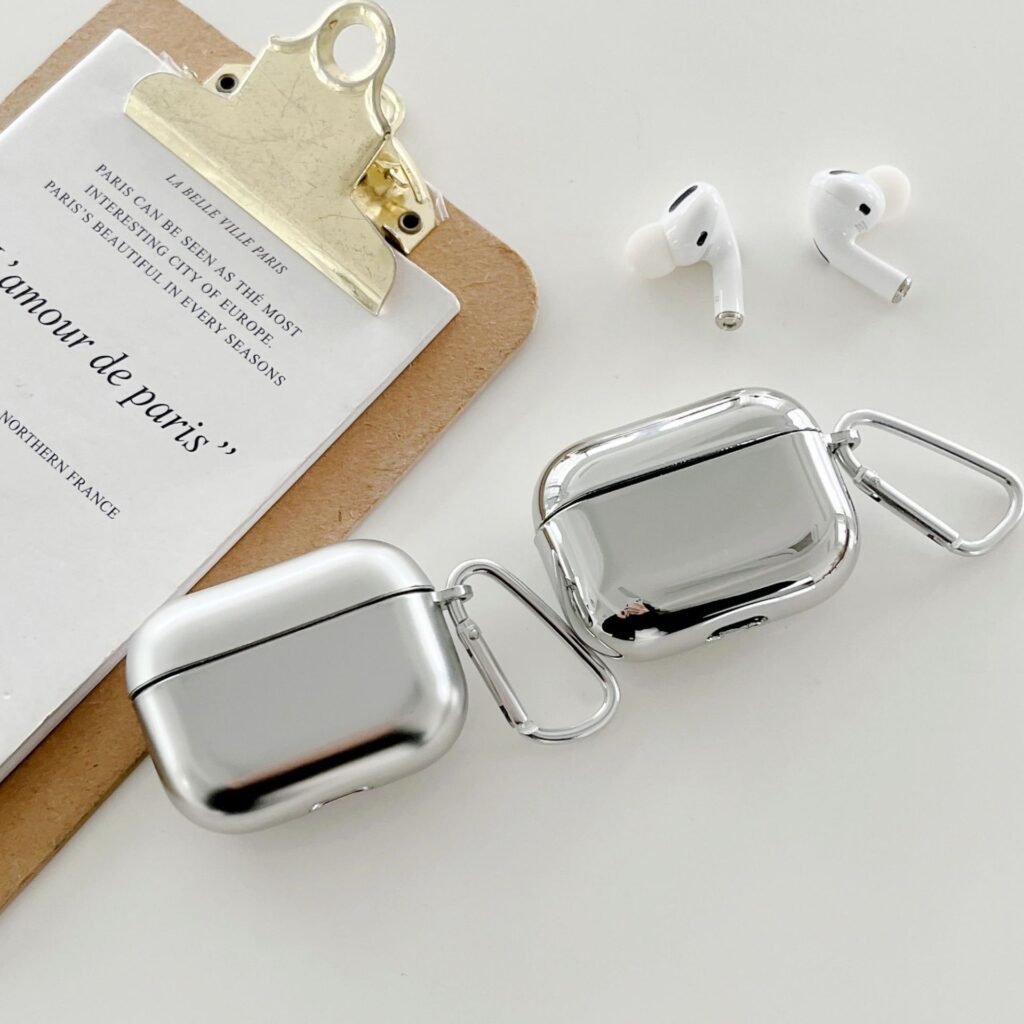 Silver AirPods Protective Case