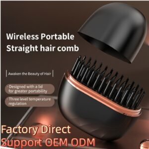 Wireless Hair Straightening compact portable Comb