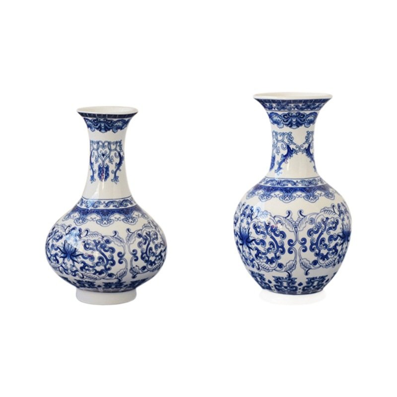 Antique Blue and White Porcelain Vase for Home Decor - Image 5