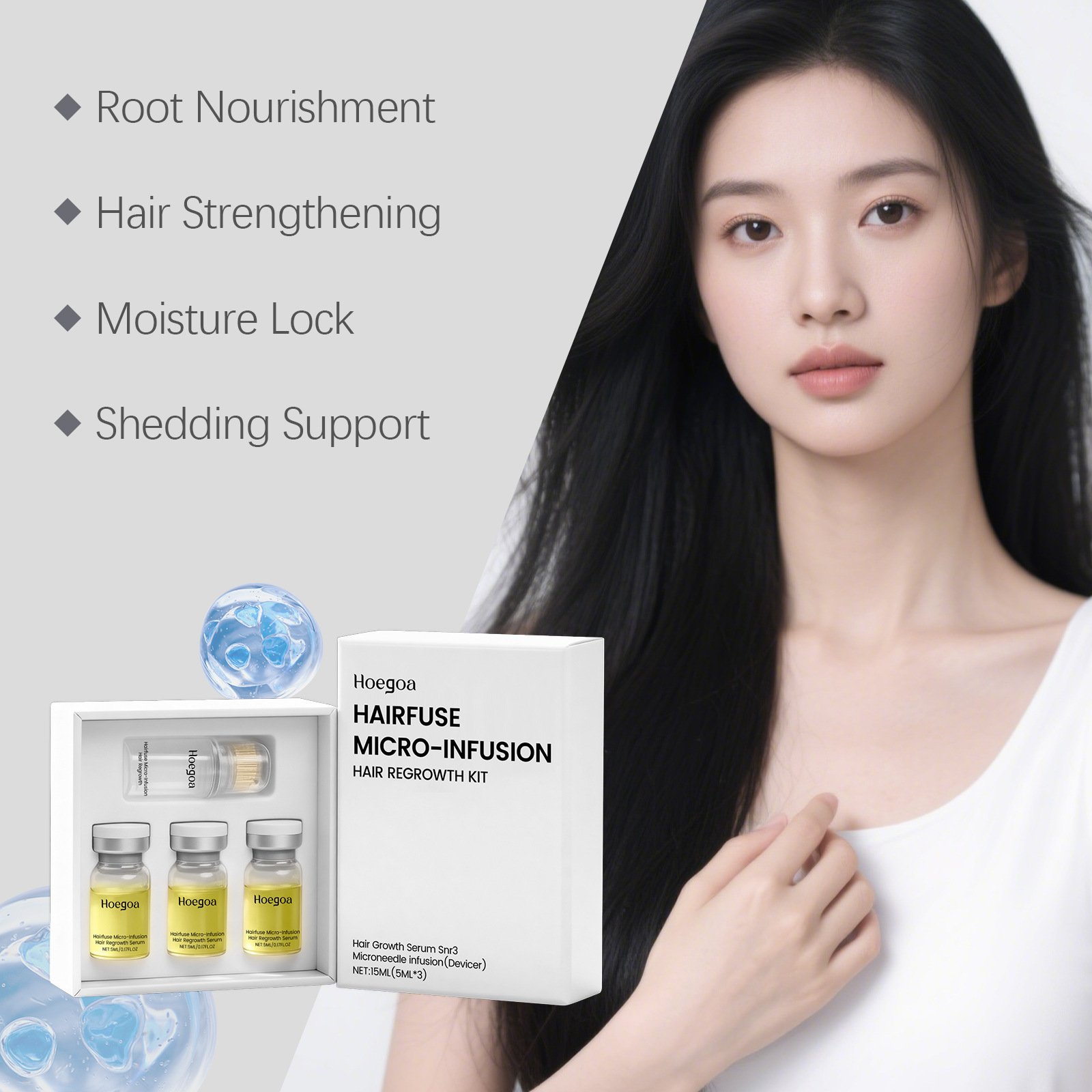 Hair Growth Serum with Roller Applicator - Image 4