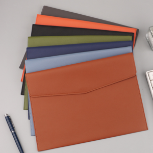 A4 Leather Document Bag with Magnetic Closure