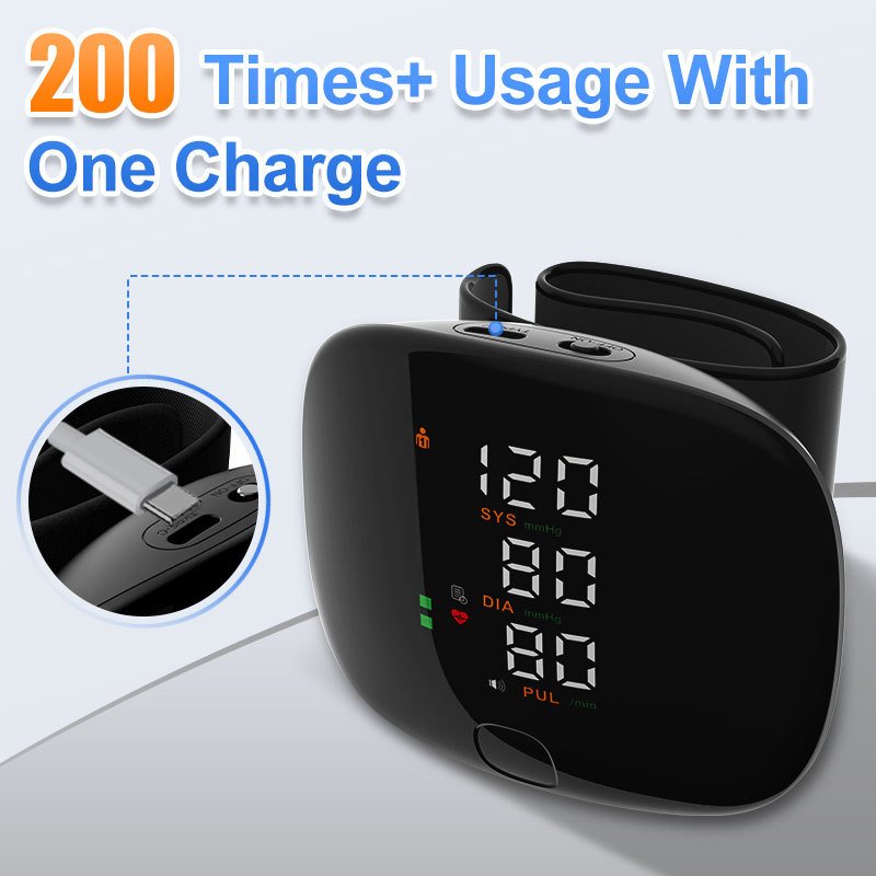 in stock Wrist Voice Blood Pressure Meter Home Electronic Blood Pressure Meter Chinese and English Voice Smart Wrist Blood Pressure Meter - Image 3