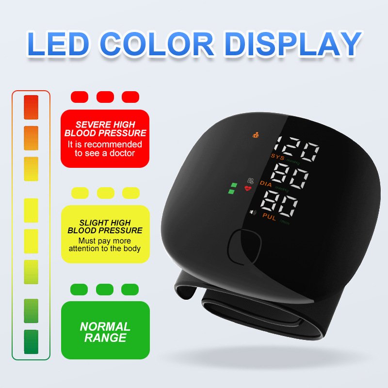 in stock Wrist Voice Blood Pressure Meter Home Electronic Blood Pressure Meter Chinese and English Voice Smart Wrist Blood Pressure Meter - Image 2