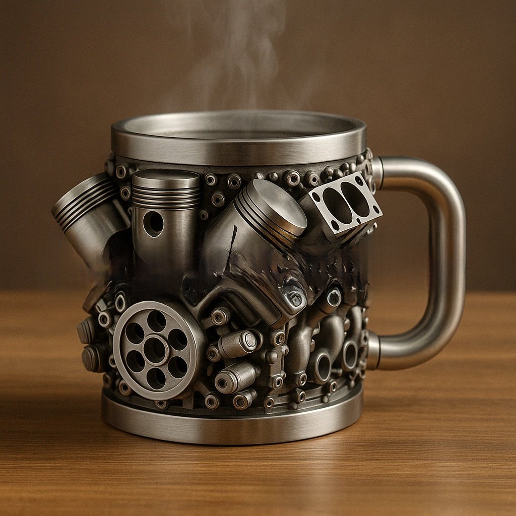 Engine Design Resin Mug - Image 4