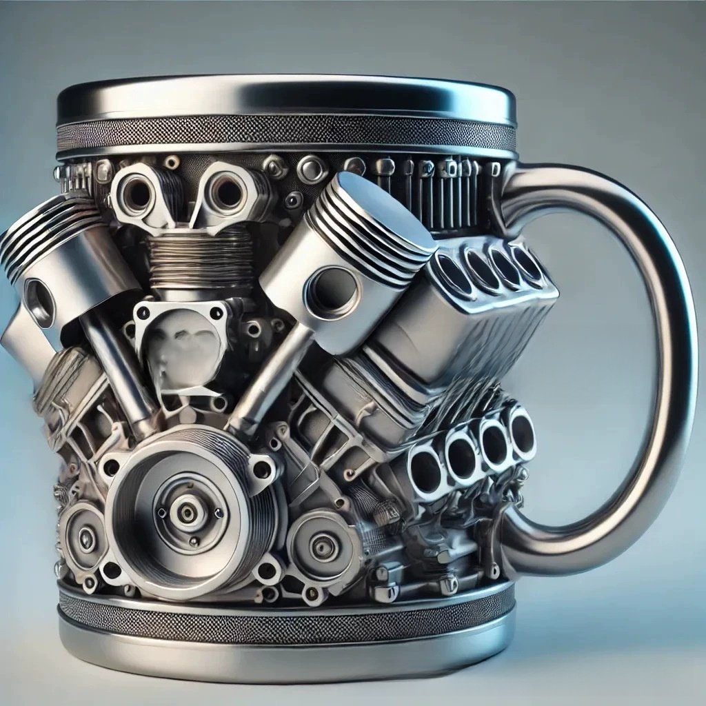 Engine Design Resin Mug - Image 2