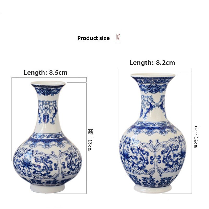 Antique Blue and White Porcelain Vase for Home Decor - Image 2