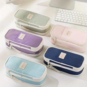Retractable Canvas Pencil Case utility