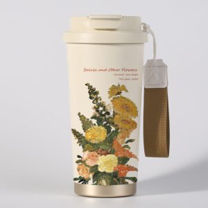 Van Gogh Art Thermos Cup with Ceramic Liner