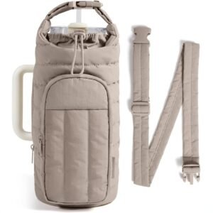 Quilted insulation Water Bottle Bag