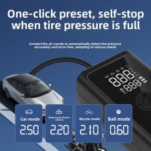 Portable Wireless Digital Air Pump for Car Tires