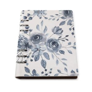 Watercolor grey Multicolor aesthetic Floral Spiral Journal Notebook artistic Binder Notebook (A5) Binder Notebook (A5)