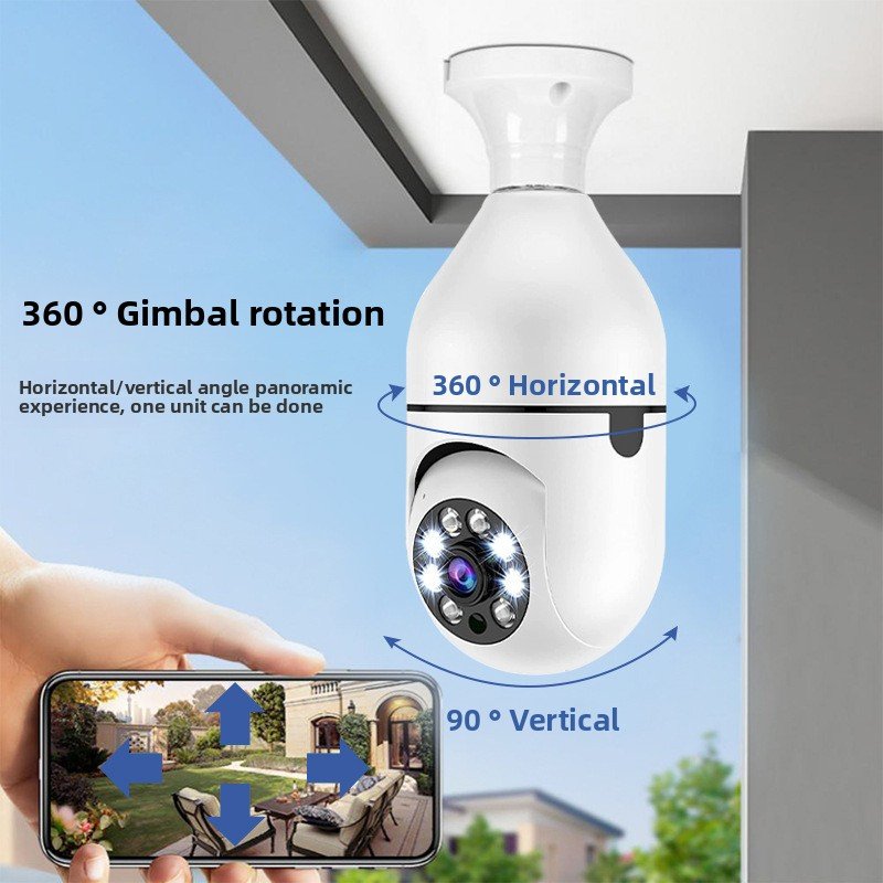 E27 Bulb WiFi Security Camera with 1080P HD - Image 2