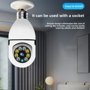 E27 Bulb WiFi Security Camera with 1080P HD