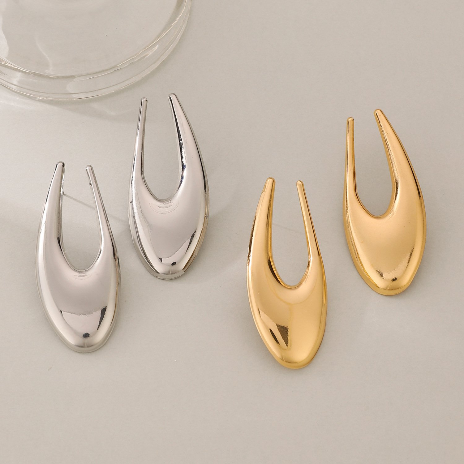 Simple Ear Stud Earrings - Image 3