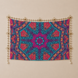 floral Polyester Peach Skin Wall Tapestry 90"x 60"