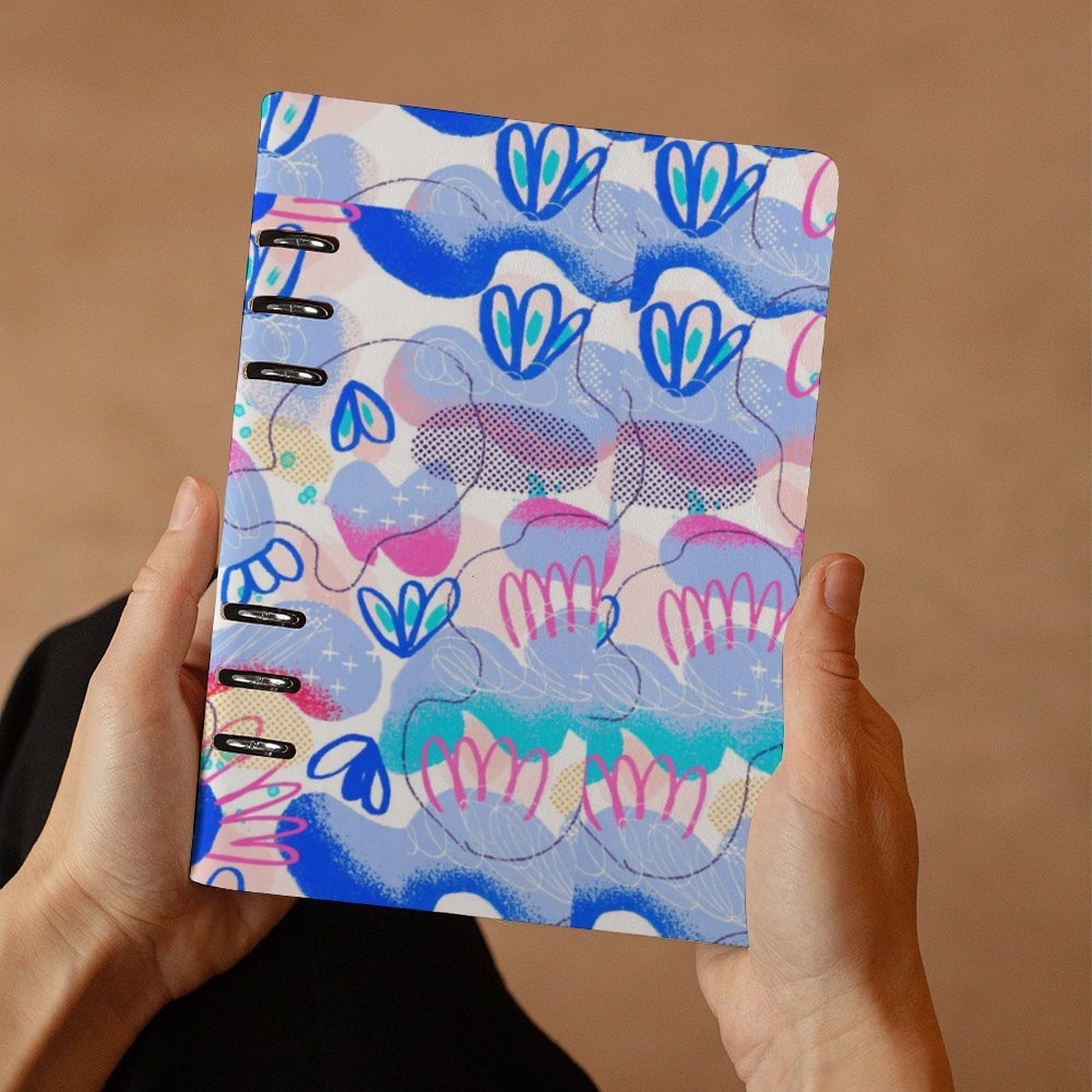 Design arty leather Binder Notebook (A5) - Image 3