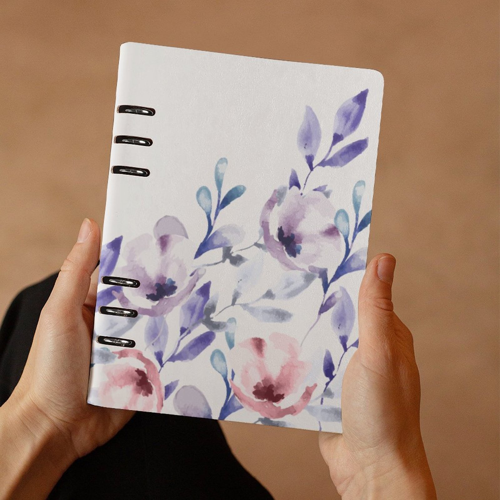 Watercolor Floral Spiral Journal Notebook artistic Binder Notebook (A5) - Image 3