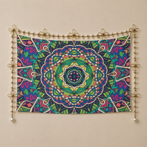 Arty decorative wall tapestry wall art Polyester wall Tapestry 90"x 60" Polyester Peach Skin Wall Tapestry 90"x 60"