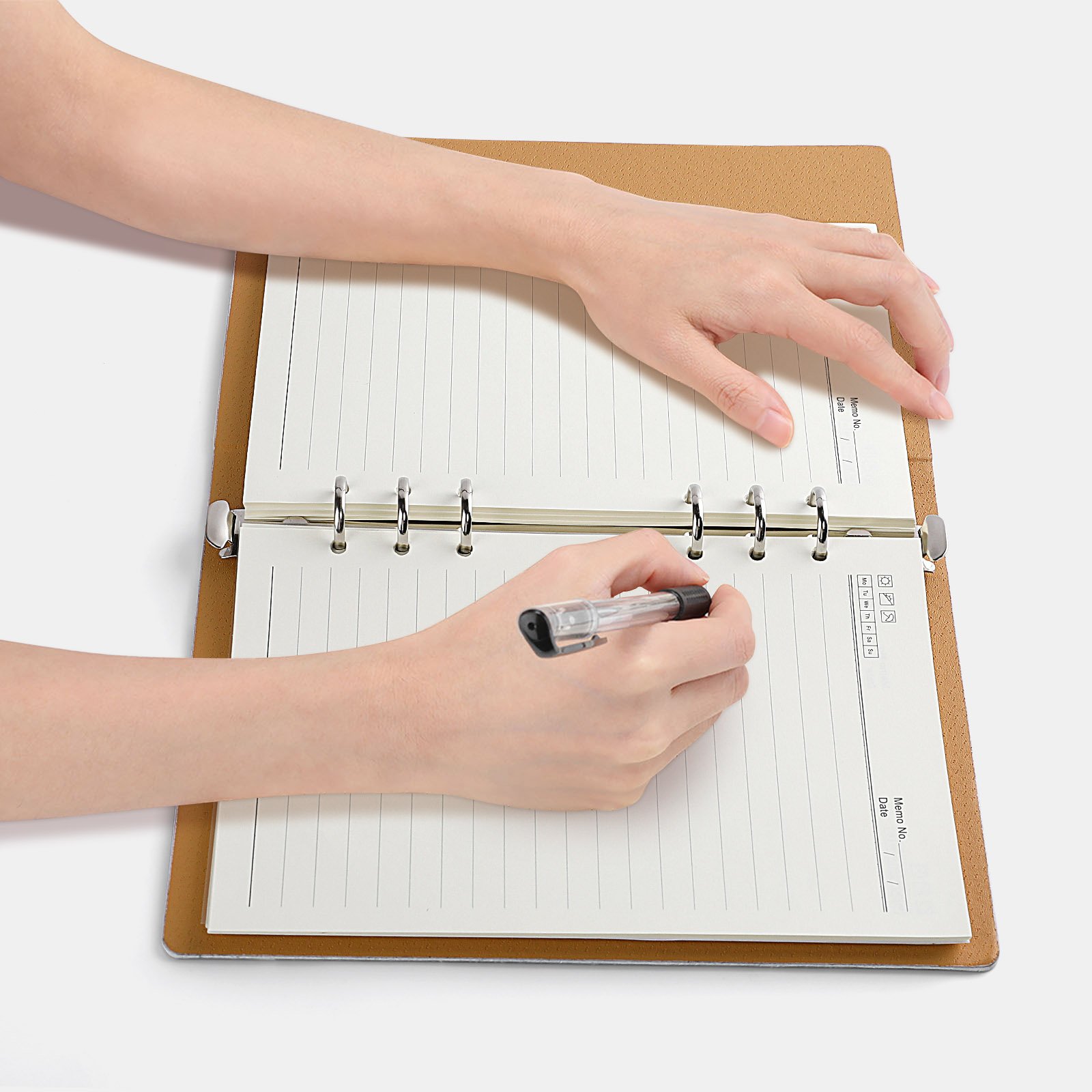 Designer Leather Binder Notebook (A5) - Image 5
