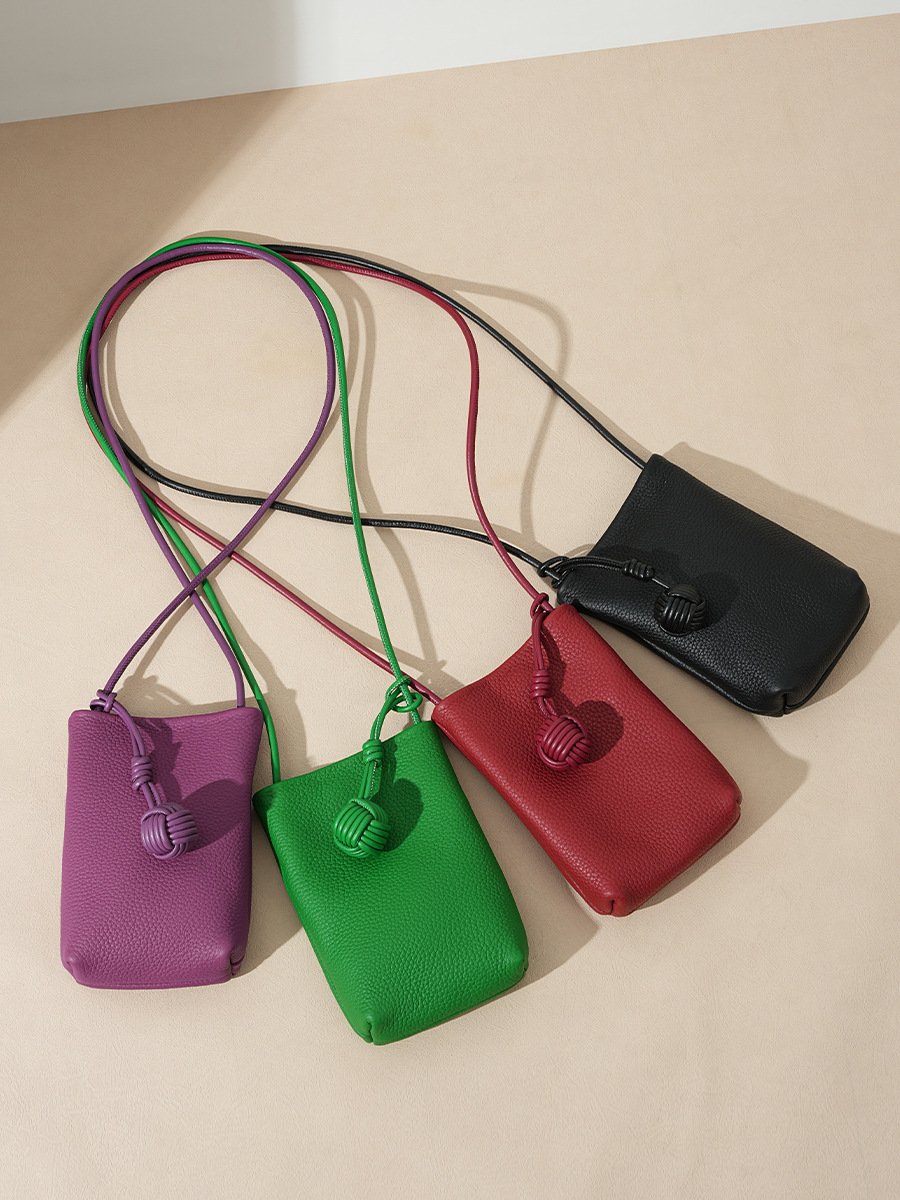 Women's Genuine Leather Cross shoulder Phone Bag elegant - Image 2