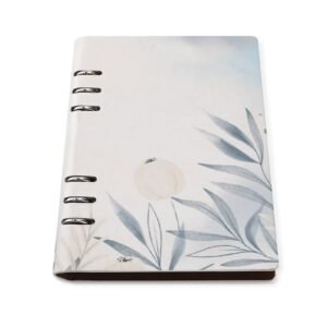 Watercolor Beige  aesthetic Floral Spiral Journal Notebook artistic Binder Notebook (A5) Binder Notebook (A5)