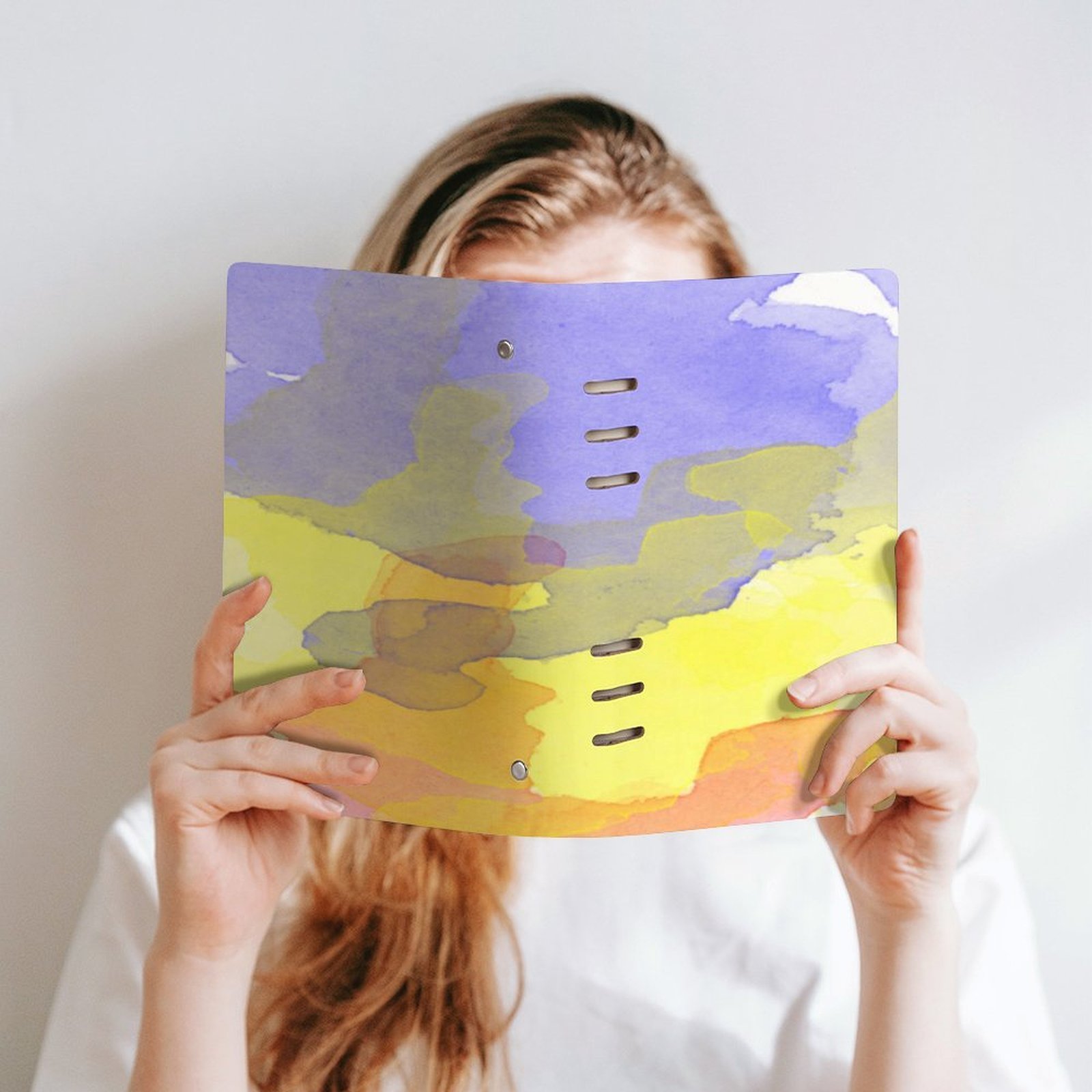 Abstract Color Burst Spiral Journal Notebook Binder (A5) Artistic Binder Notebook (A5) - Image 2