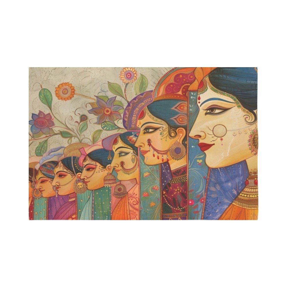 Women multi decorative wall tapestry wall art Polyester Wall Tapestry 90"x 60" Polyester Peach Skin Wall Tapestry 90"x 60" - Image 4