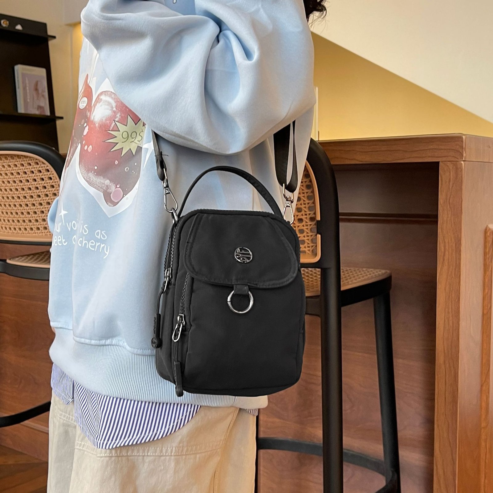 Nylon Square Bag - Image 3