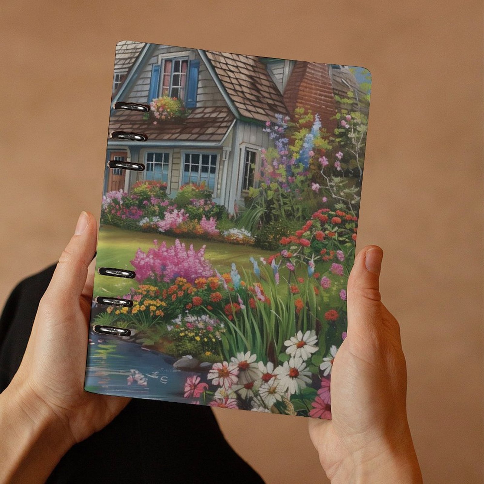 Home lily garden Notebook Spiral Journal Binder A5 Artistic Binder Notebook (A5) - Image 3