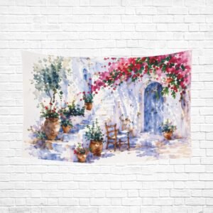 Rural decorative wall tapestry wall art Polyester wall Tapestry 90"x 60" Polyester Peach Skin Wall Tapestry 90"x 60"