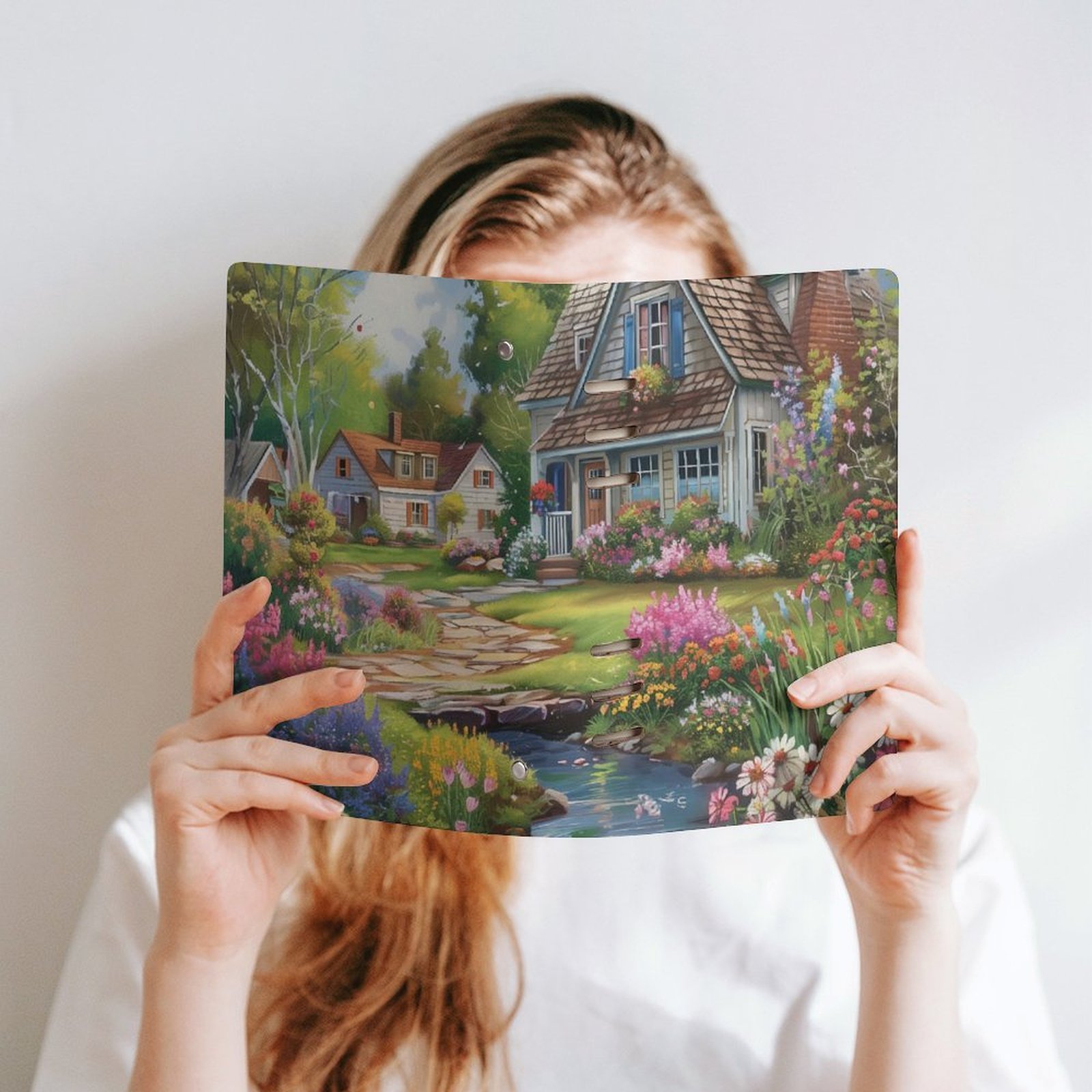 Home lily garden Notebook Spiral Journal Binder A5 Artistic Binder Notebook (A5) - Image 2