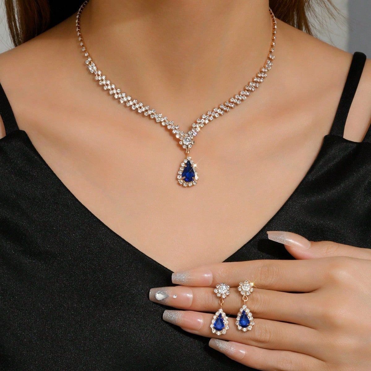 Accessories Two-piece Set Bridal Jewelry Alloy - Image 4