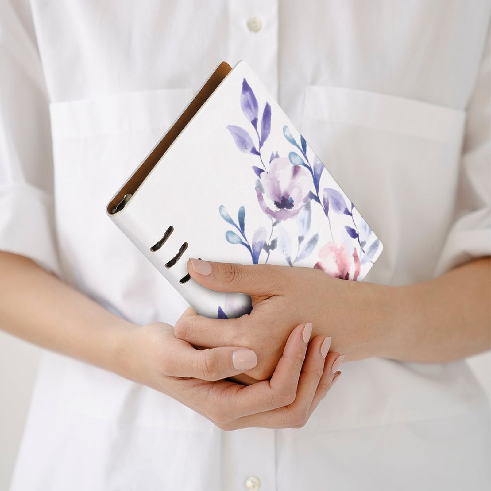 Watercolor Floral Spiral Journal Notebook artistic Binder Notebook (A5) - Image 4
