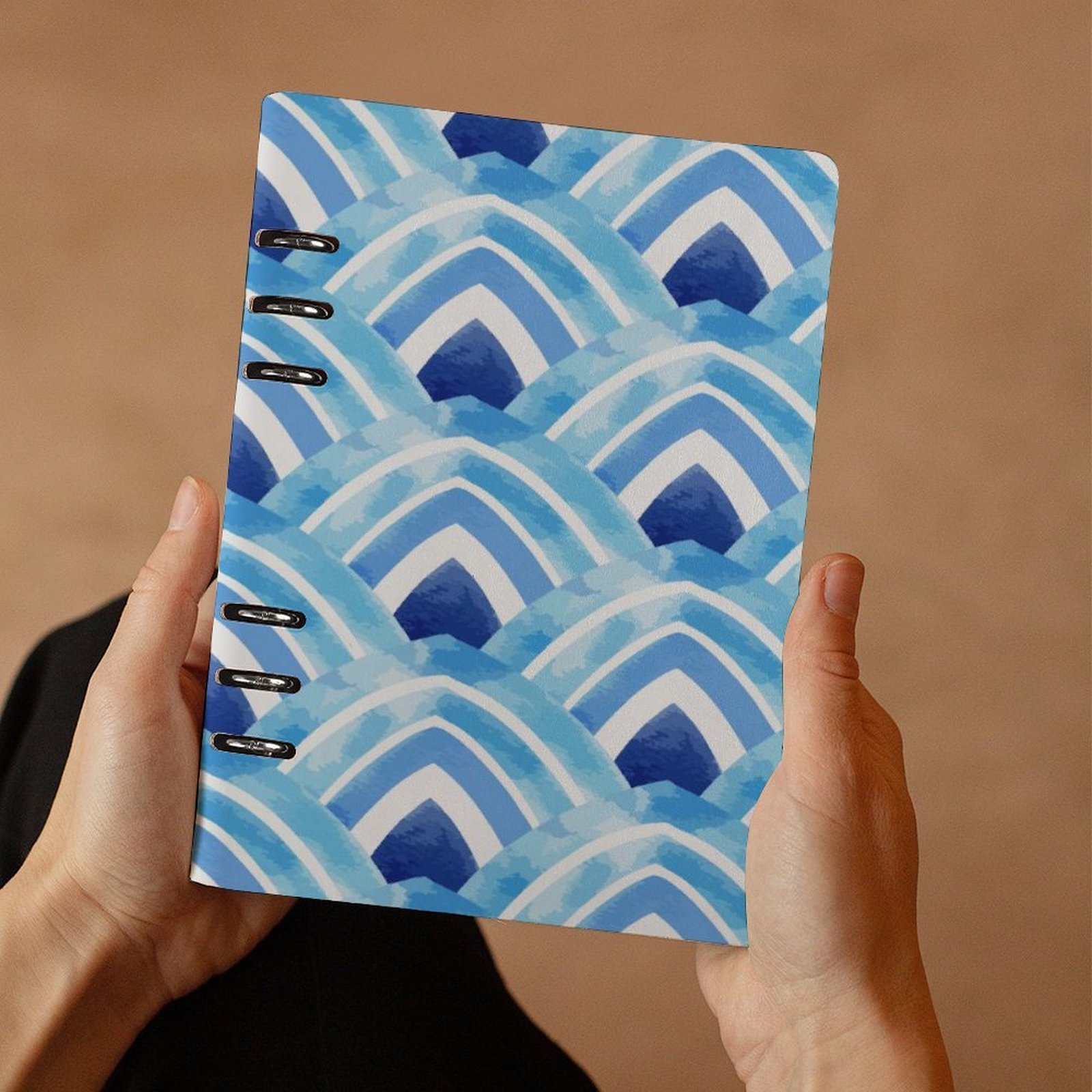 Designer Leather Binder Notebook (A5) - Image 3