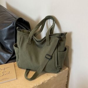 corduroy tote bag