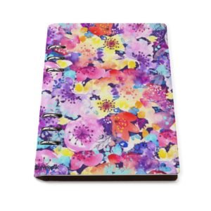 Watercolor multicolor  Floral Spiral Journal Notebook artistic Binder Notebook (A5) Binder Notebook (A5)