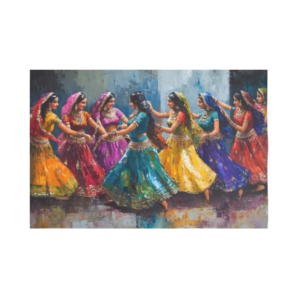 Women all together decorative wall tapestry wall art Polyester Wall Tapestry 90"x 60" Polyester Peach Skin Wall Tapestry 90"x 60" - Image 4