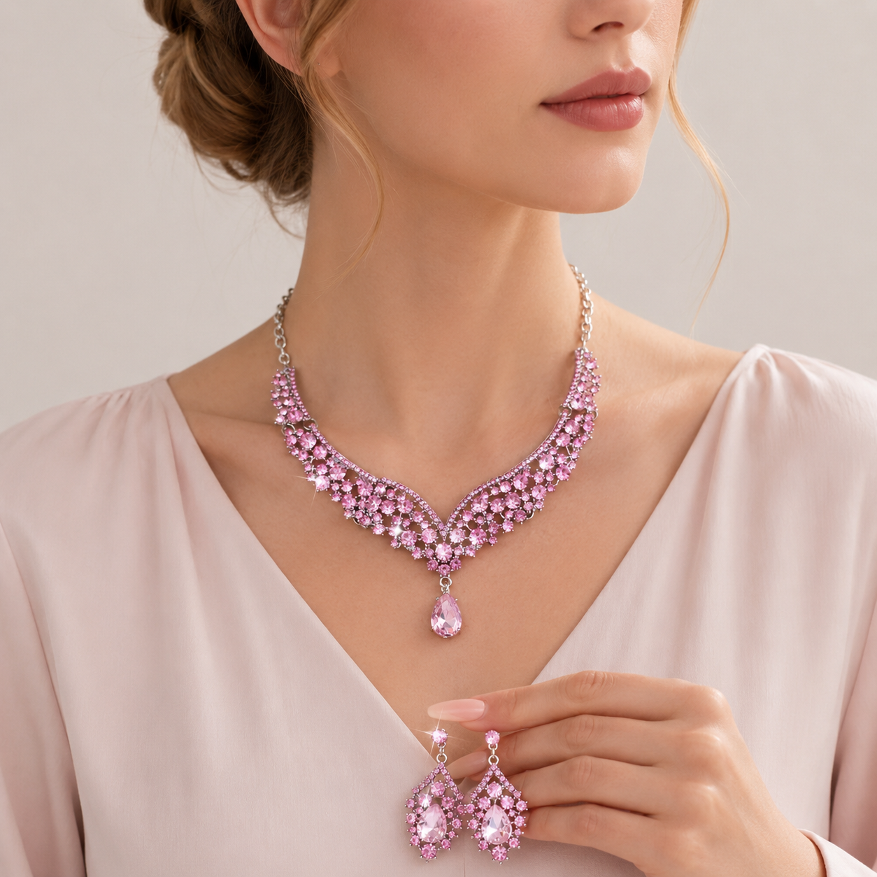 best quality ethnic necklace and earrings set