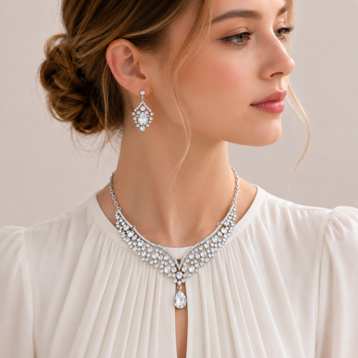 best quality ethnic necklace and earrings set - Image 11