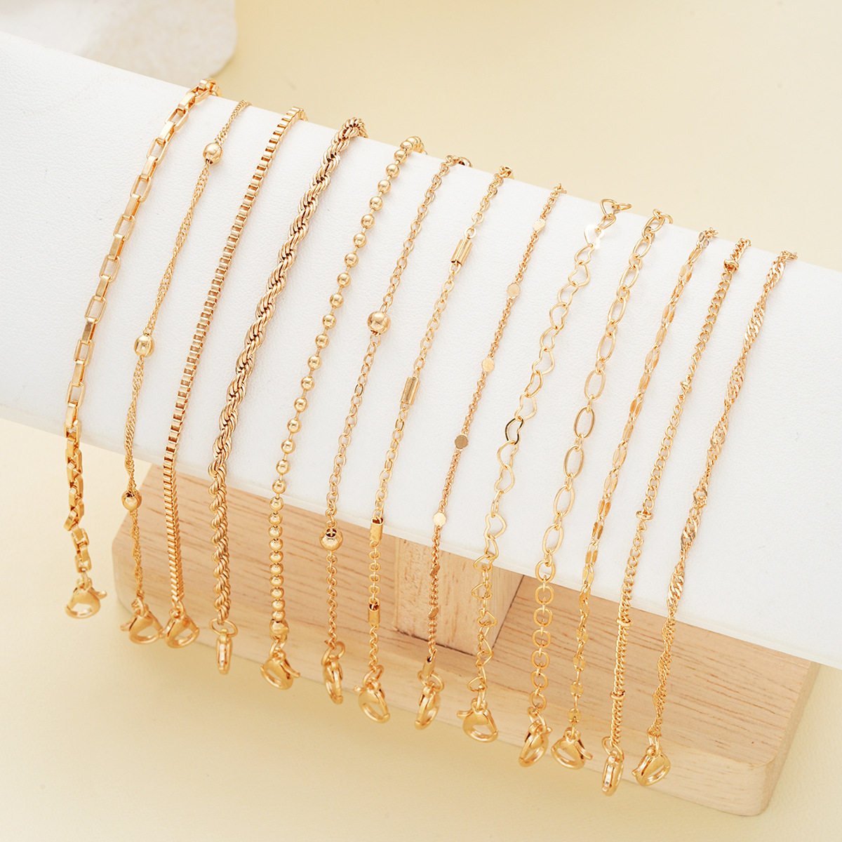 13-Piece Gold Plated Bracelet Set - Image 3