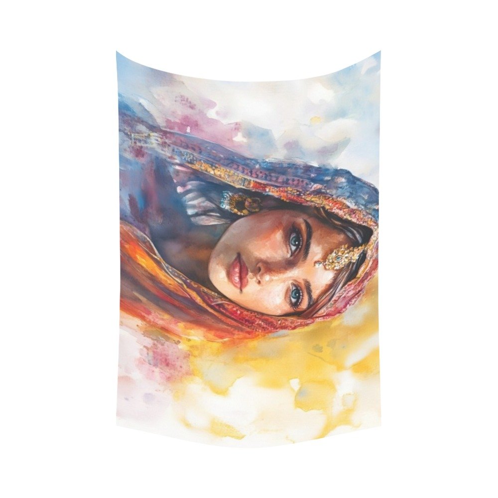 Amused women decorative wall tapestry wall art Polyester Peach Skin Wall Tapestry 90"x 60" - Image 2