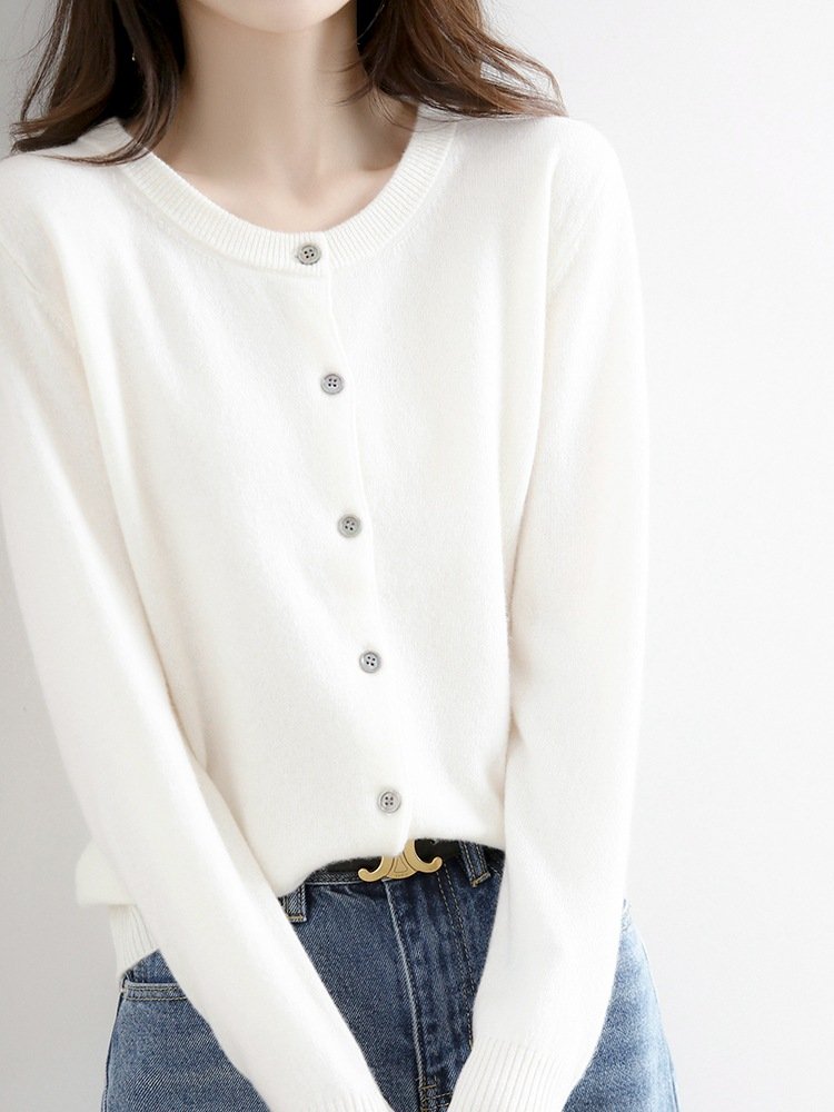 pure wool cardigan - Image 2