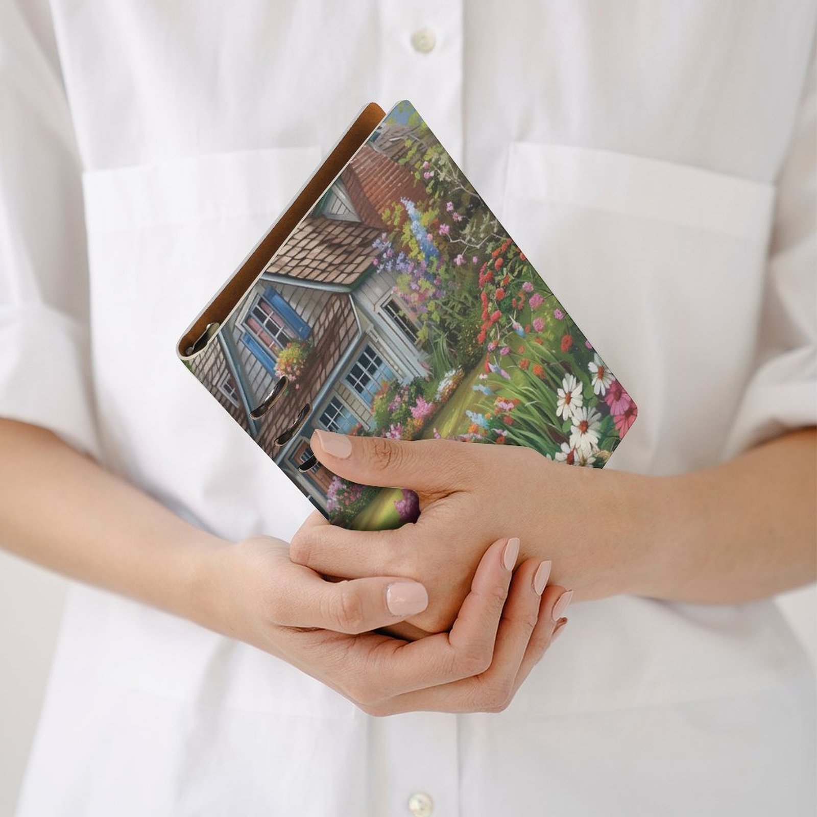 Home lily garden Notebook Spiral Journal Binder A5 Artistic Binder Notebook (A5) - Image 4