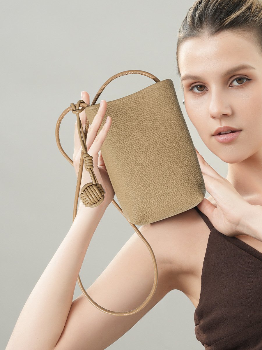 Women's Genuine Leather Cross shoulder Phone Bag elegant - Image 3